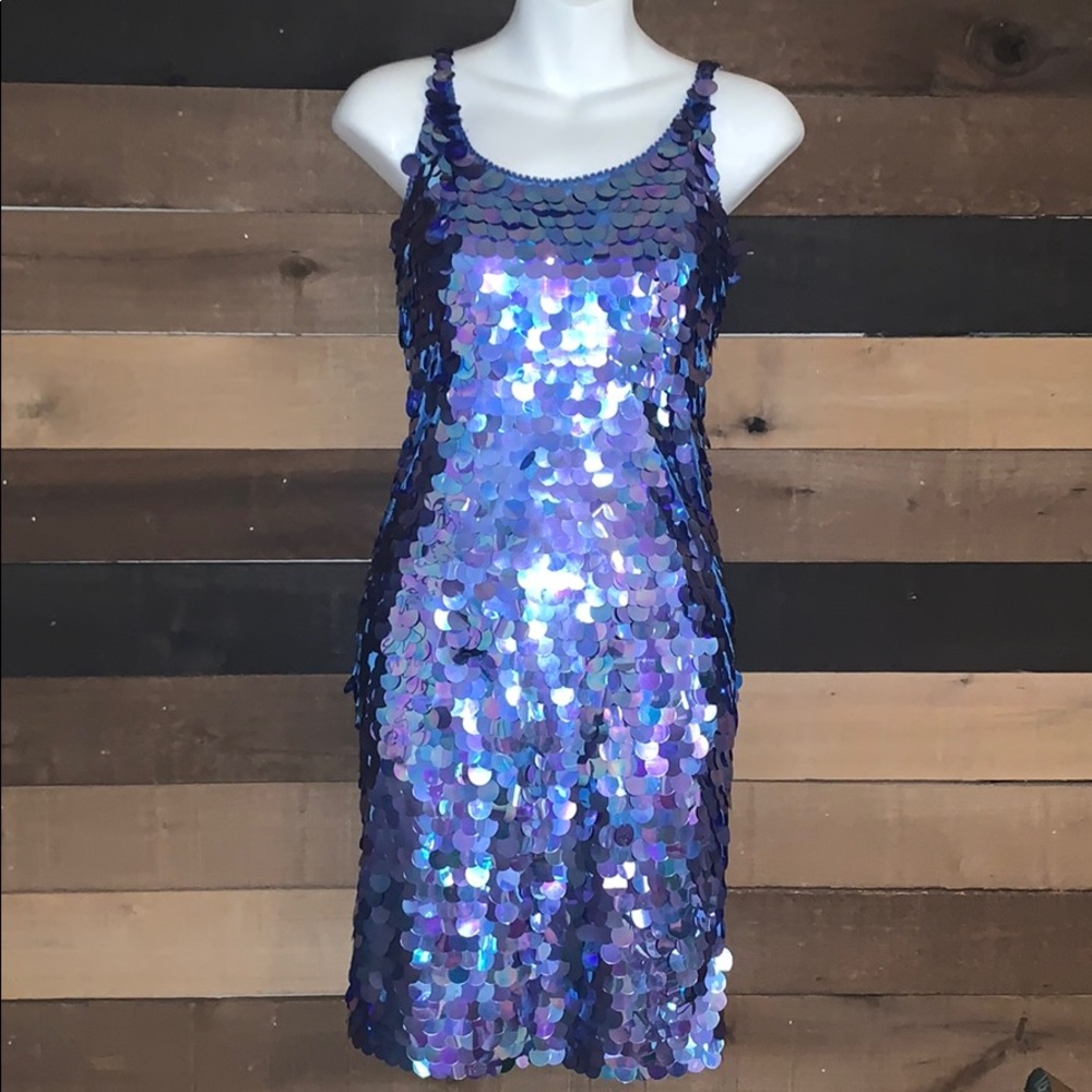 Vintage Mermaid Sequins Party Dress! 💙💜